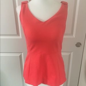 Kate Spade Sz 2 Pink Slip V-Neck Bow Shoulder Top